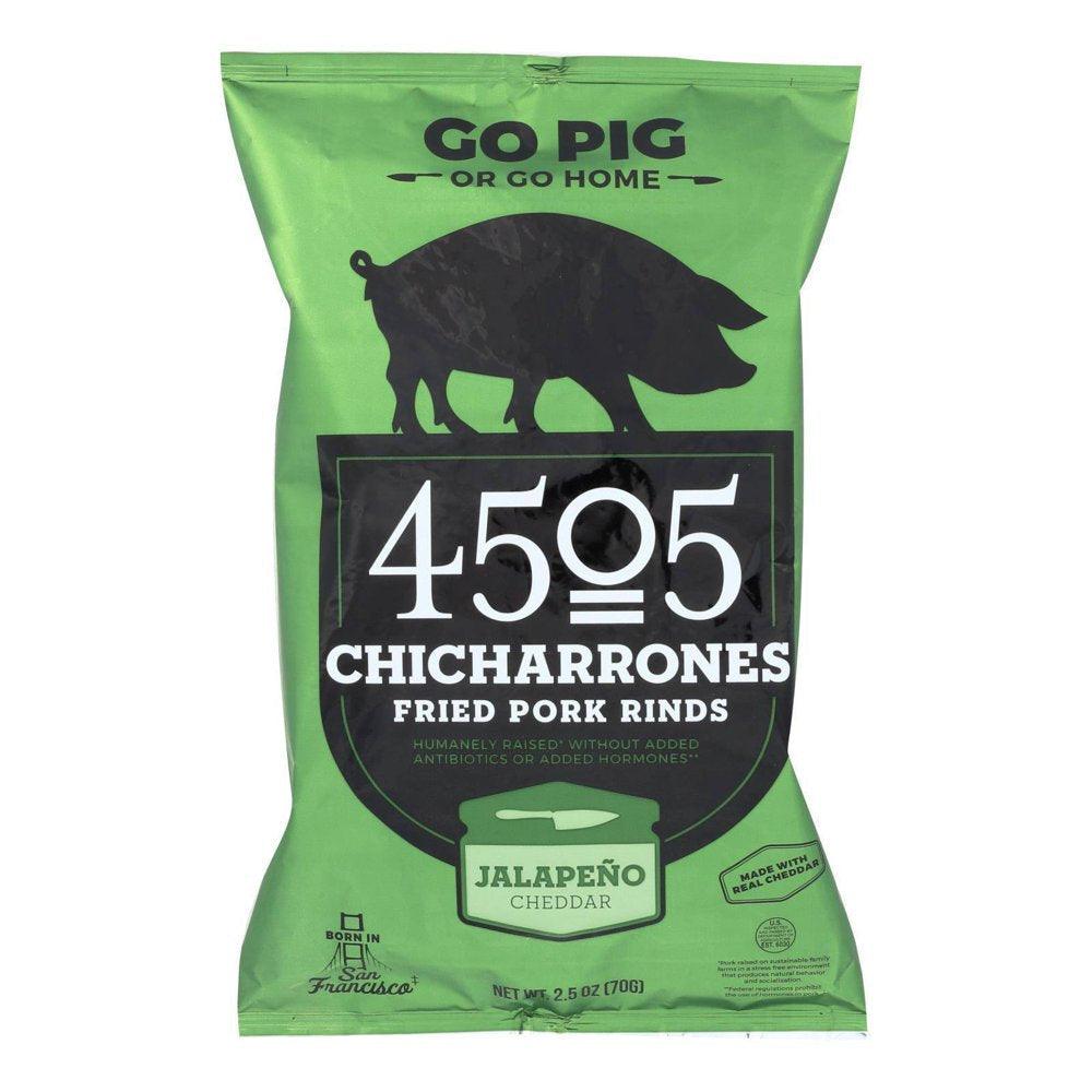 - Pork Rinds - Chicharones - Jalapeno Cheddar - Case of 12 - 2.5 Oz