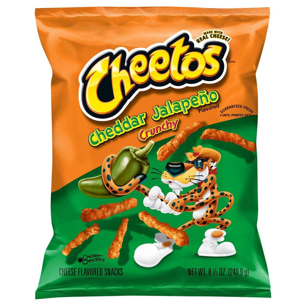 Cheetos Crunchy Cheddar Jalapeno Cheese Snack Chips, 8.5 Oz