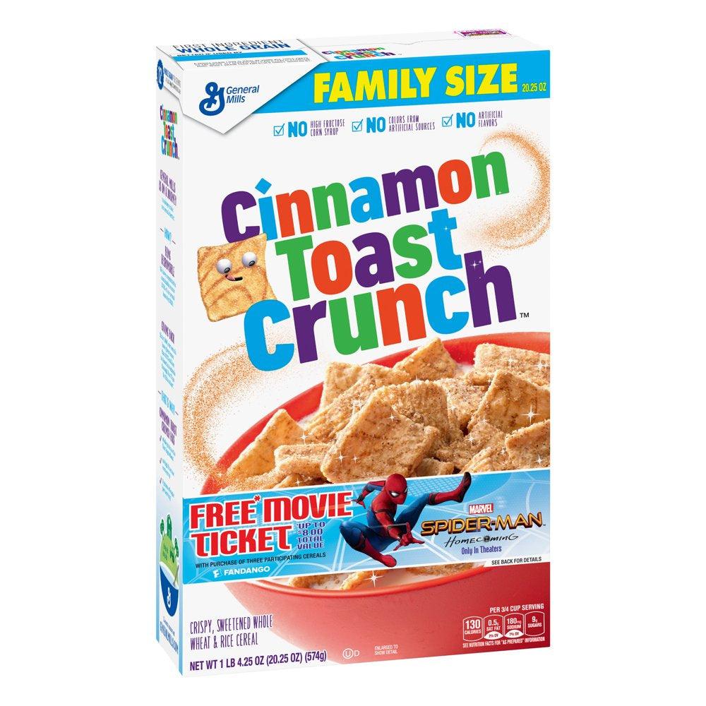 Cinnamon Toast Crunch Breakfast Cereal, 20.25 Oz Box