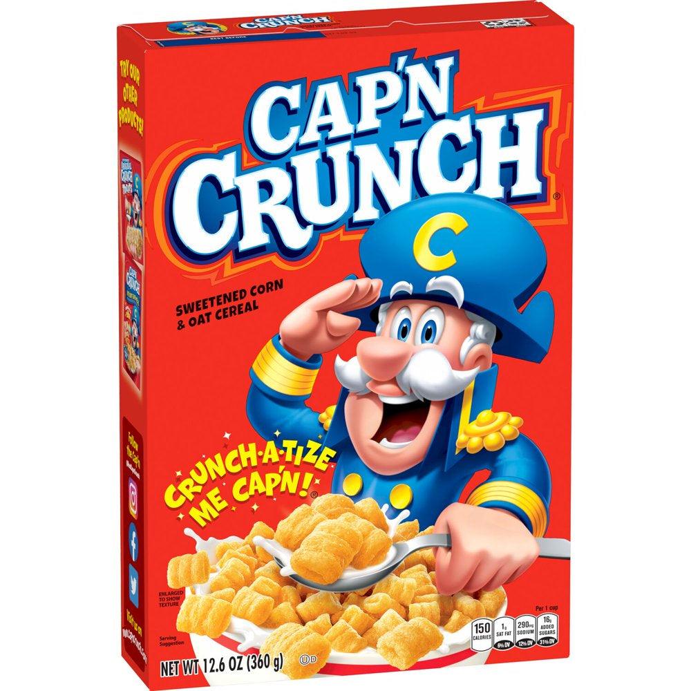 Cap&#039;N Crunch Sweetened Corn &amp; Oat Cereal 12.6 Oz