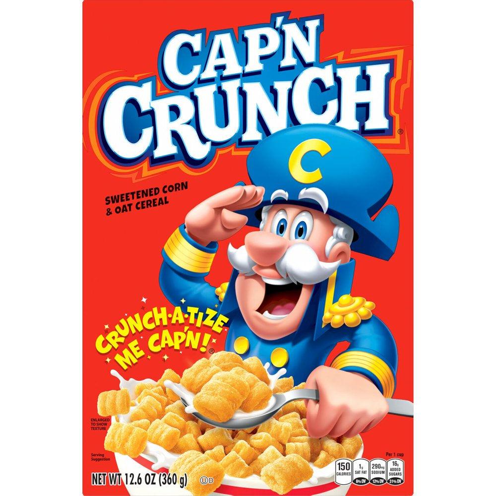 Cap&#039;N Crunch Sweetened Corn &amp; Oat Cereal 12.6 Oz