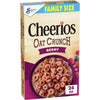 Cheerios Oat Crunch Berry Oat Breakfast Cereal, Family Size, 24 Oz