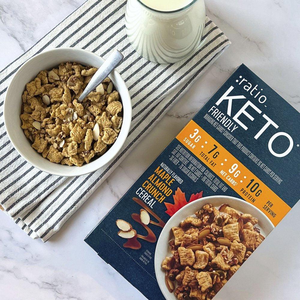 :Ratio Keto Friendly Maple Almond Crunch Breakfast Cereal, 10.4 OZ