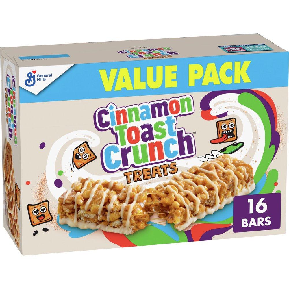 Cinnamon Toast Crunch Breakfast Cereal Treat Bars, Snack Bars, 16 Ct