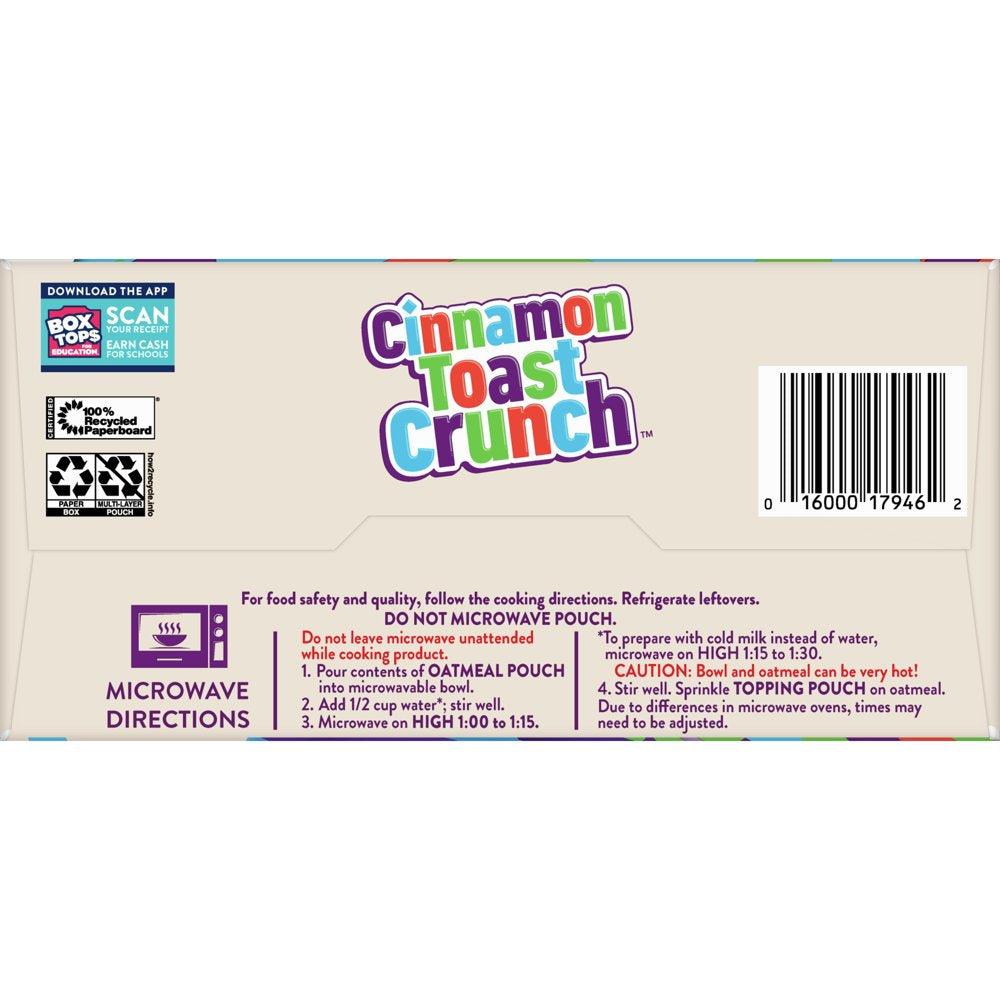 Cinnamon Toast Crunch Instant Oatmeal, 6 Ct, 8.8 Oz