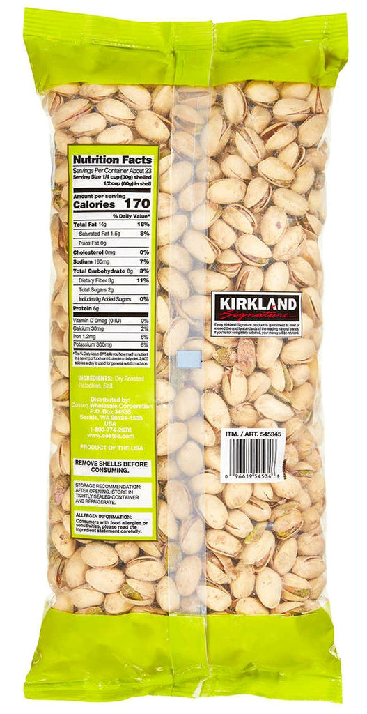 2 X Kirkland Signature In-Shell Pistachios 3 Lbs *48 Oz Roasted &amp; Salted so GOOD