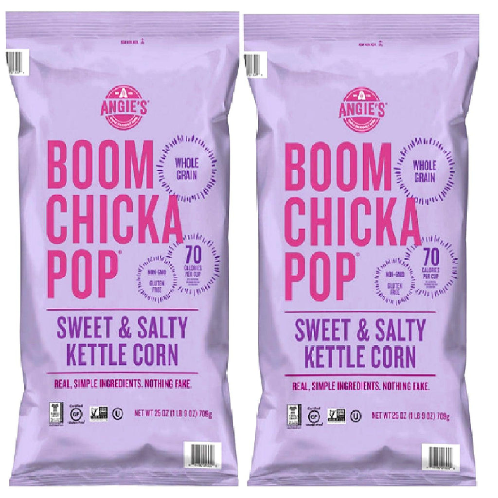 2 X Angie&#039;S Boom Chicka Pop Sweet and Salty Kettle Corn Popcorn 25 Oz *So Good!