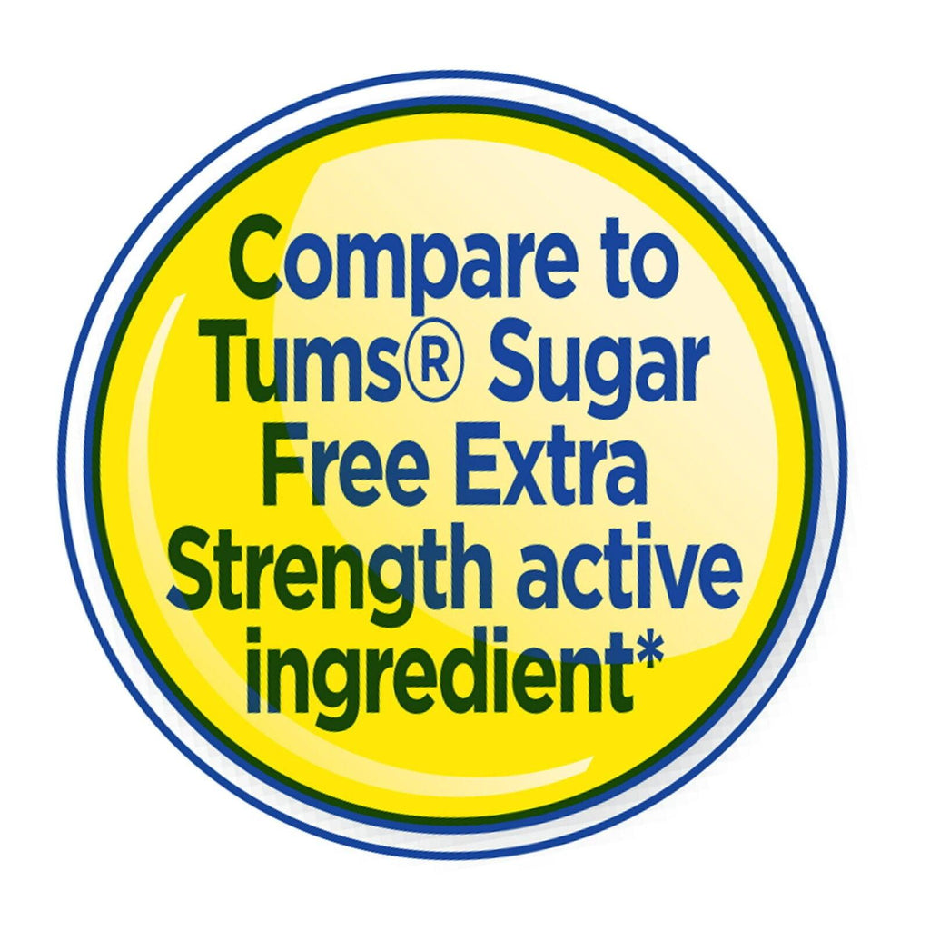 3 X Equate Extra Strength Sugar-Free Antacid Chewable Tablets 750Mg 90 Ct Orange