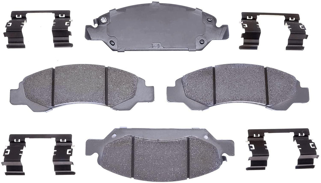 Acdelco Silver Ceramic Front Disc Brake Pad Set 14D1367ACH