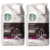 2 X Starbucks French Roast Dark Whole Bean 100% Arabica Coffee 40 Oz Each = 80Oz