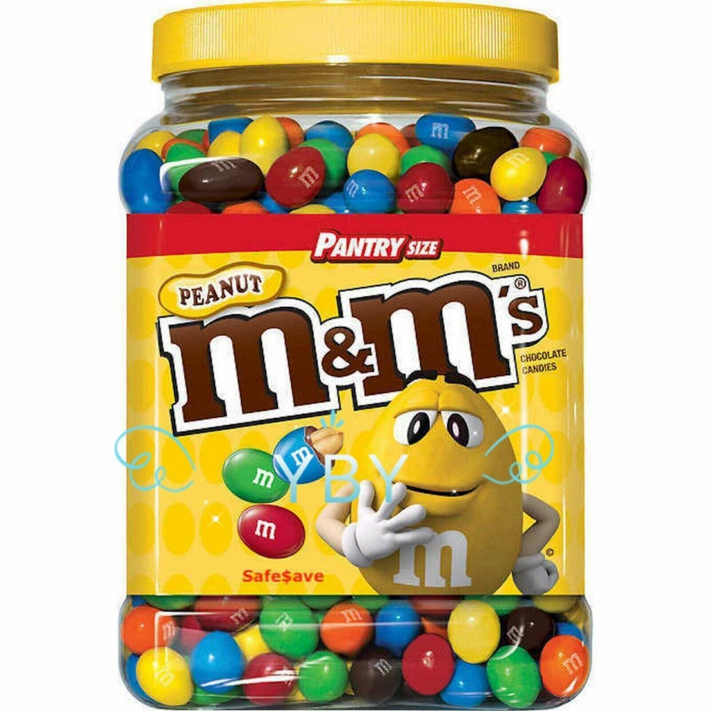 Bulk 2 Pack M&amp;M&#039;S Peanut Chocolate &amp; Milk Chocolate Candy Pantry Size 62 Oz Each