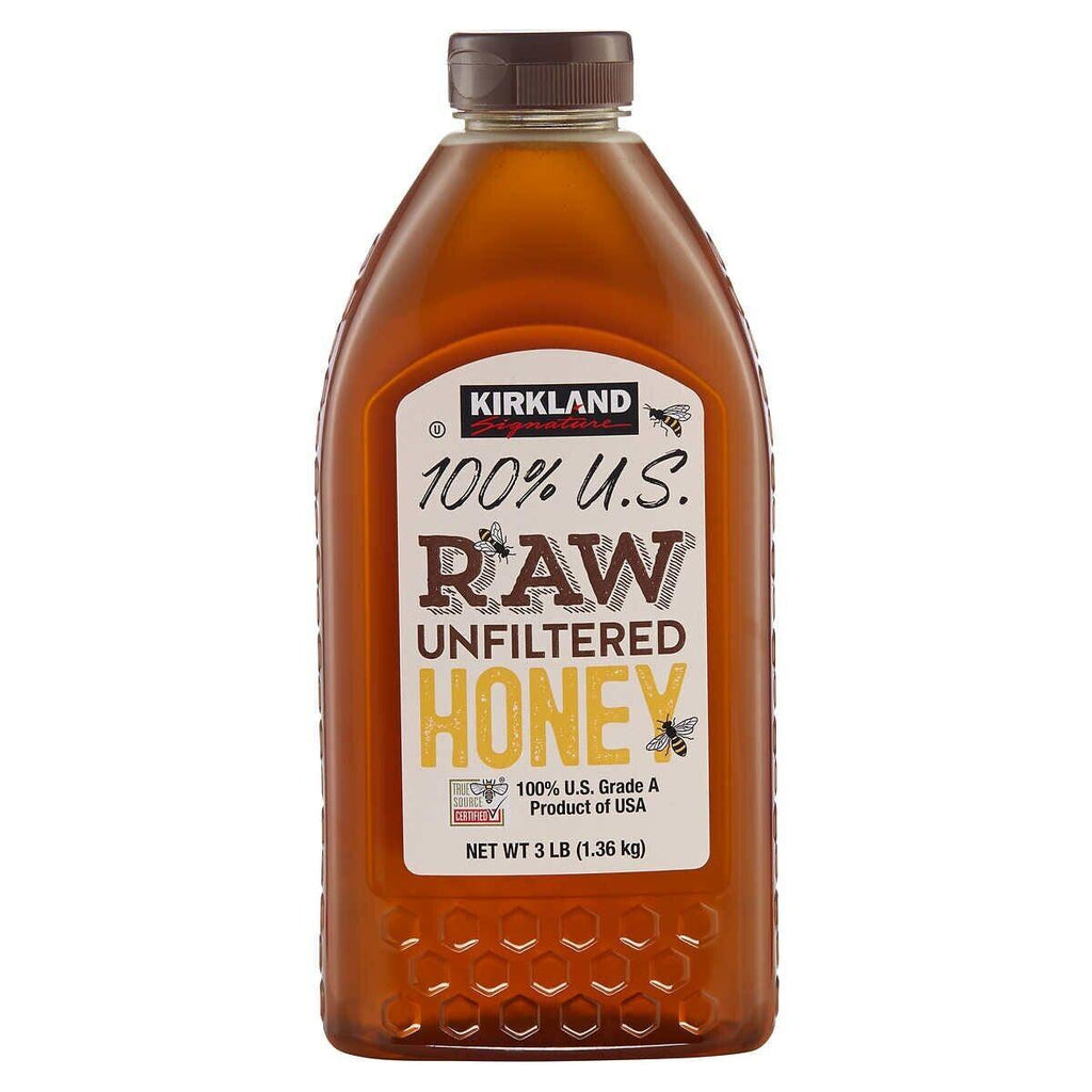 2 Packs Kirkland Signature Raw &amp; Unfiltered Honey 48 Oz Each