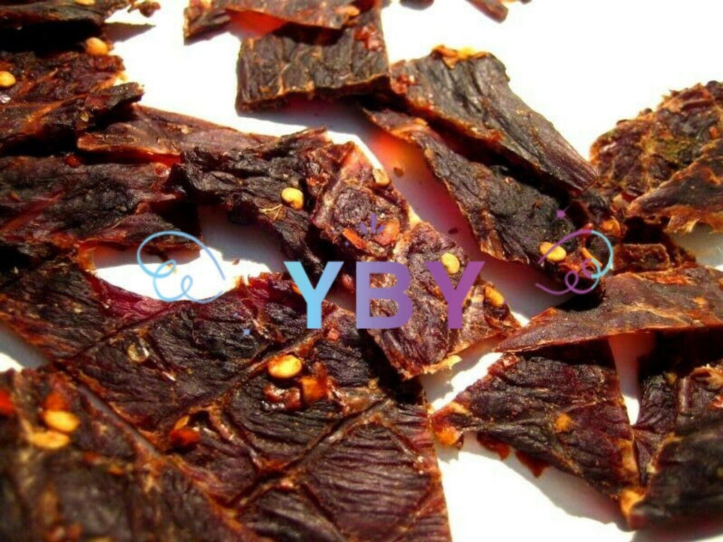 2 Packs Enjoy Premium Hot Beef Jerky 8 OZ Each Pack