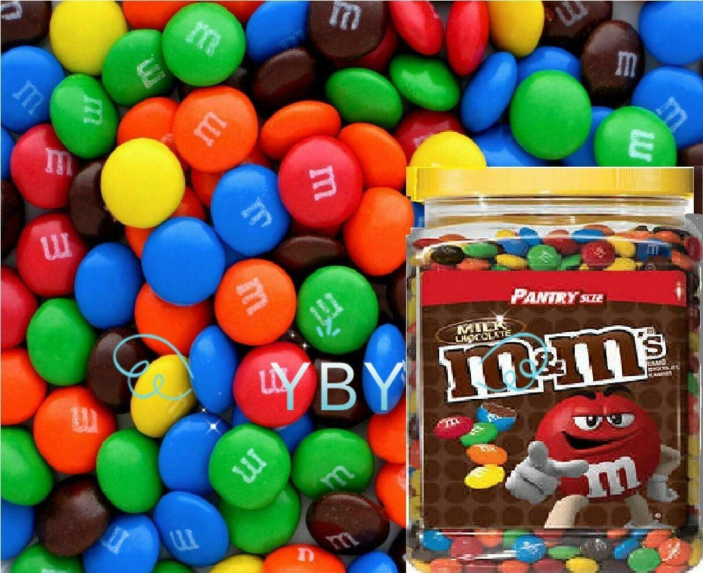 Bulk 2 Pack M&amp;M&#039;S Peanut Chocolate &amp; Milk Chocolate Candy Pantry Size 62 Oz Each