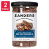 2 Packs Sanders Milk Chocolate Sea Salt Caramels Fine Chocolates 36 OZ Each Pack