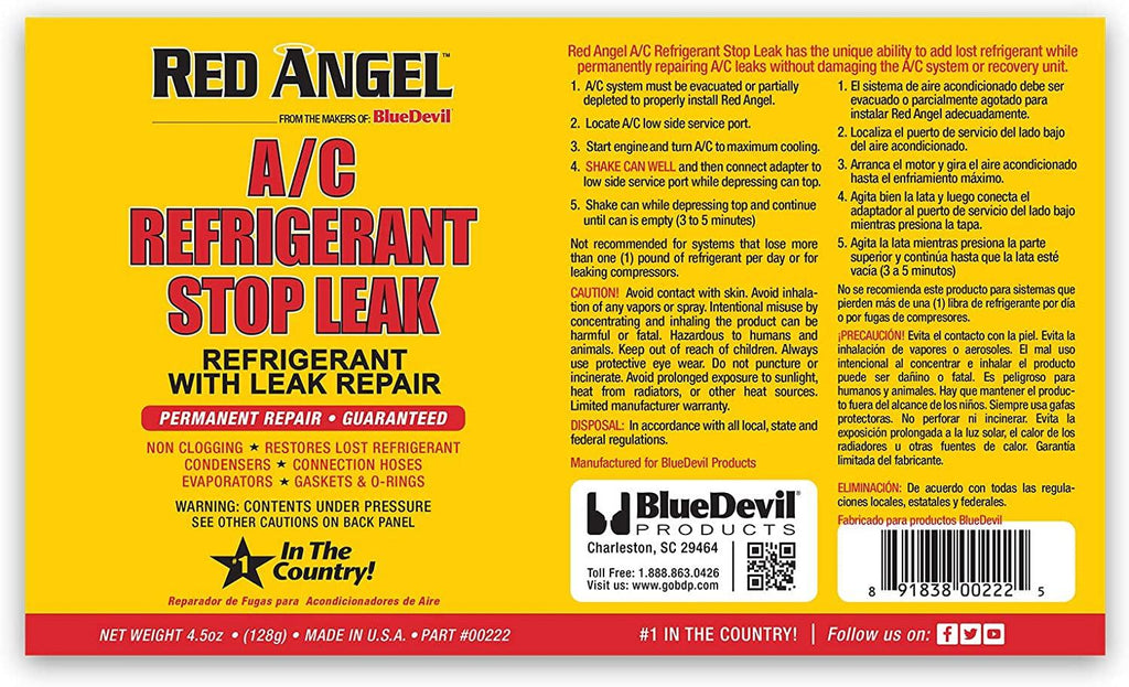 Bluedevil Products  00222 A/C Stop Leak &amp; Conditioner - 4.5 Ounce