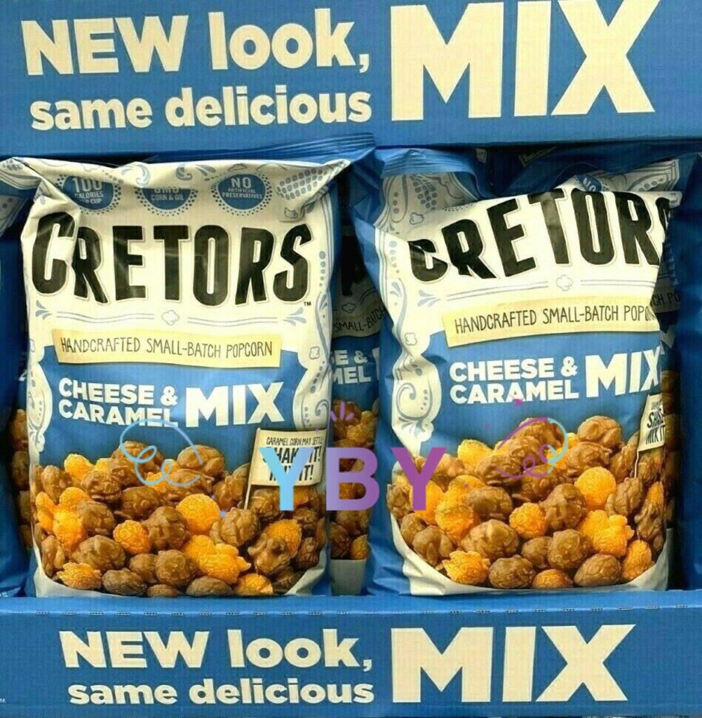 2 Packs G.H. Cretors Popped Corn Mix Party Size New Look 29 OZ Each Pack