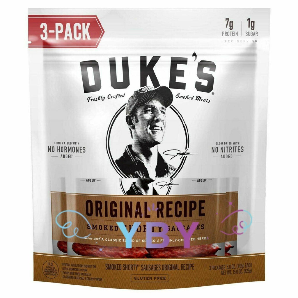 2 Packs Duke&#039;S Original Recipe Smoked Shorty Sausages 15 Oz Each Pack