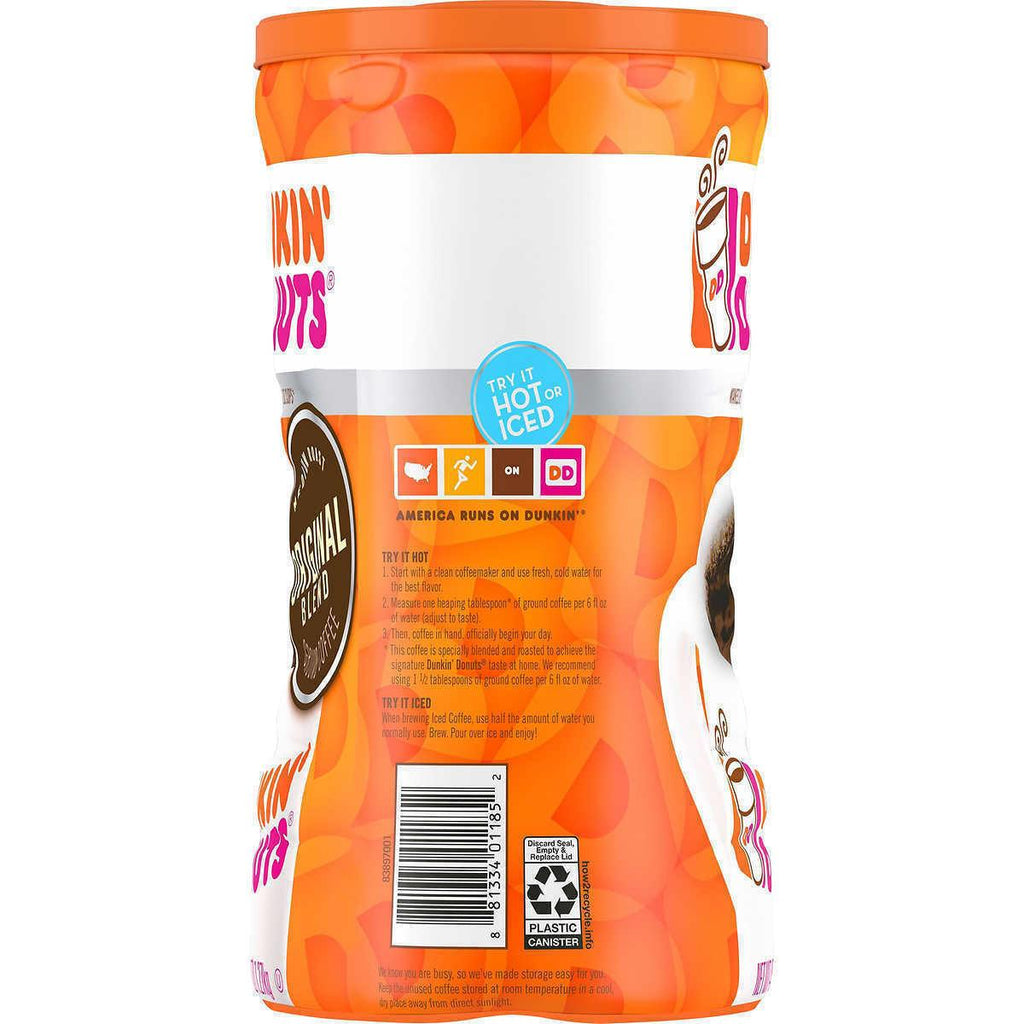 Dunkin&#039; Donuts Original Blend Ground Coffee Medium Roast 45 OZ