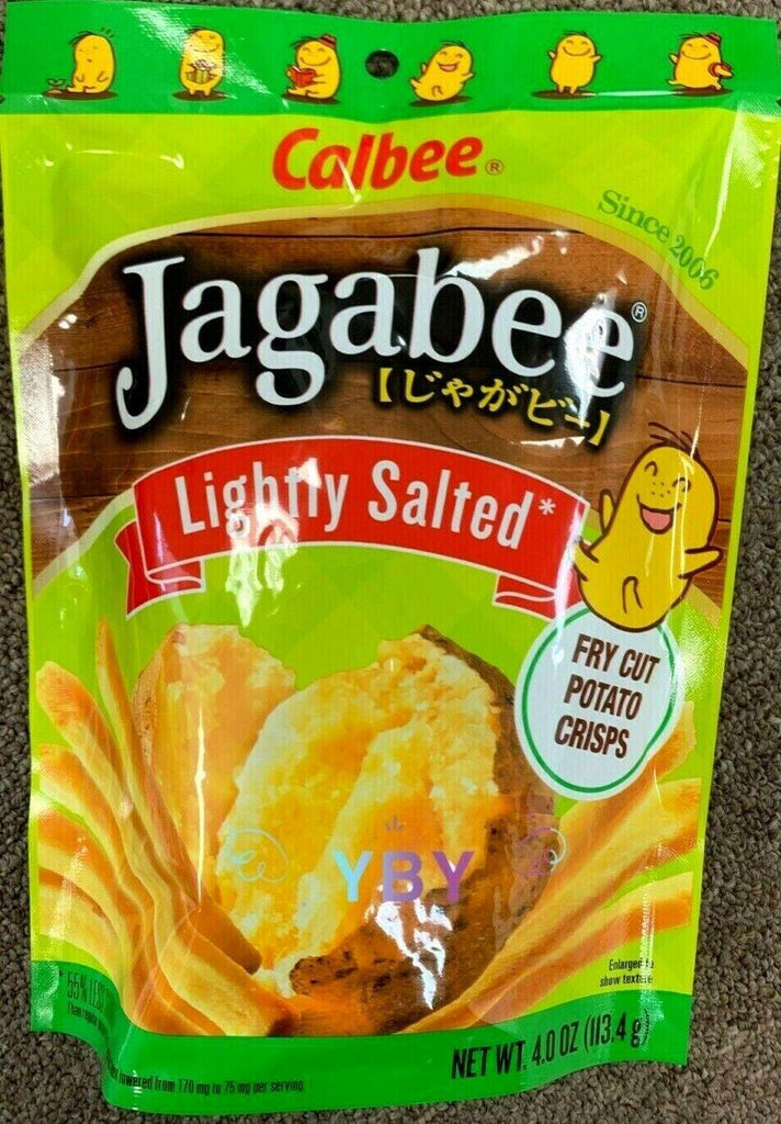 Calbee Jagabee Lightly Salted Thick Whole Fry Cut Potato Crisps 4 Oz **NEW**