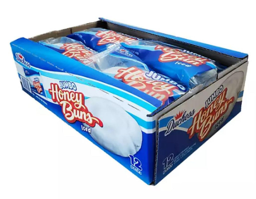 2 Packs Duchess Jumbo Iced Honey Buns 12 CT 57 OZ Each Pack