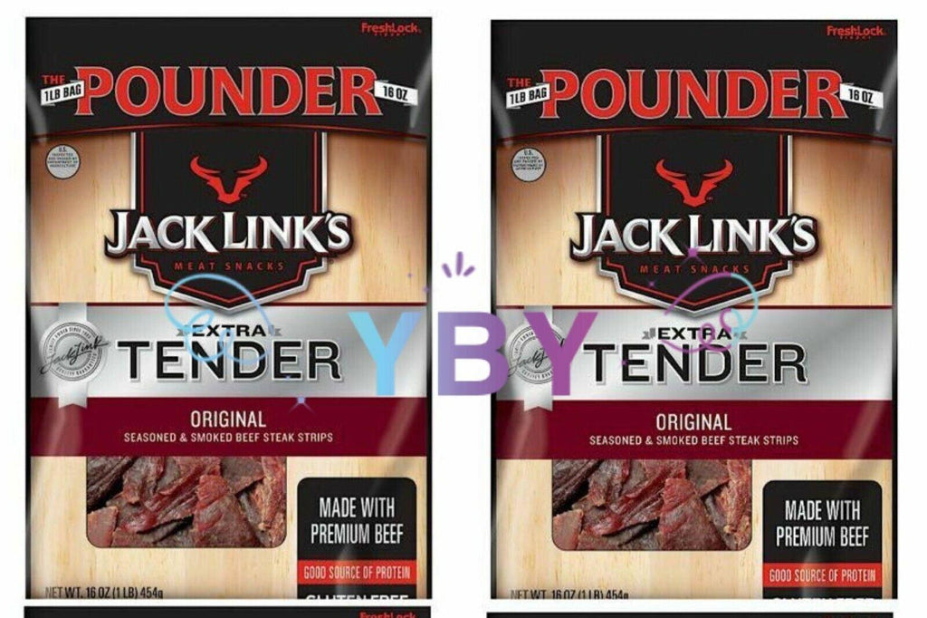 2 Packs Jack Link&#039;S Extra Tender Original 16 Oz Each Pack