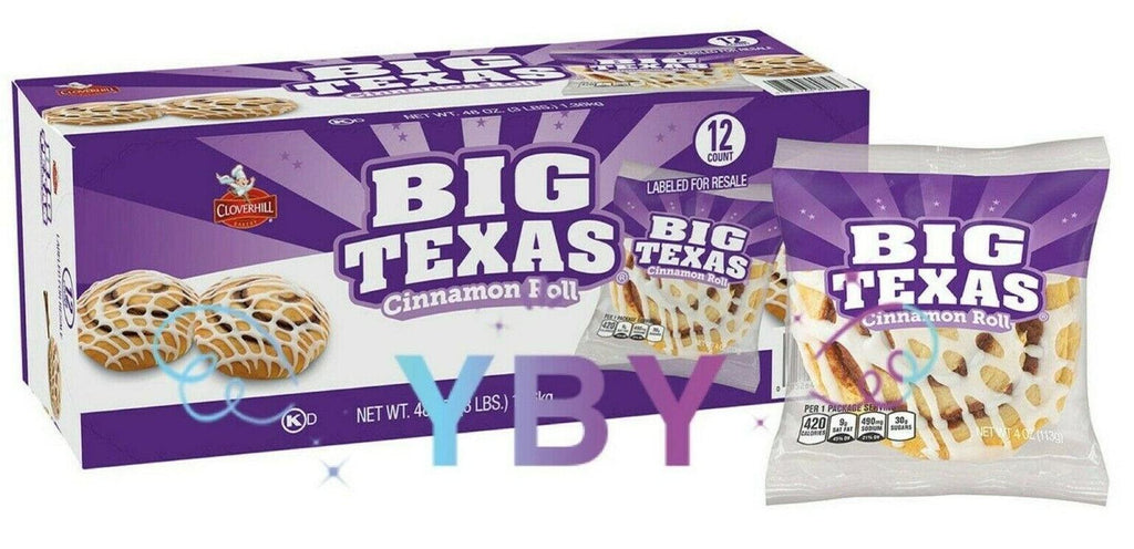 Cloverhill Big Texas Cinnamon Roll 12 CT 48 OZ