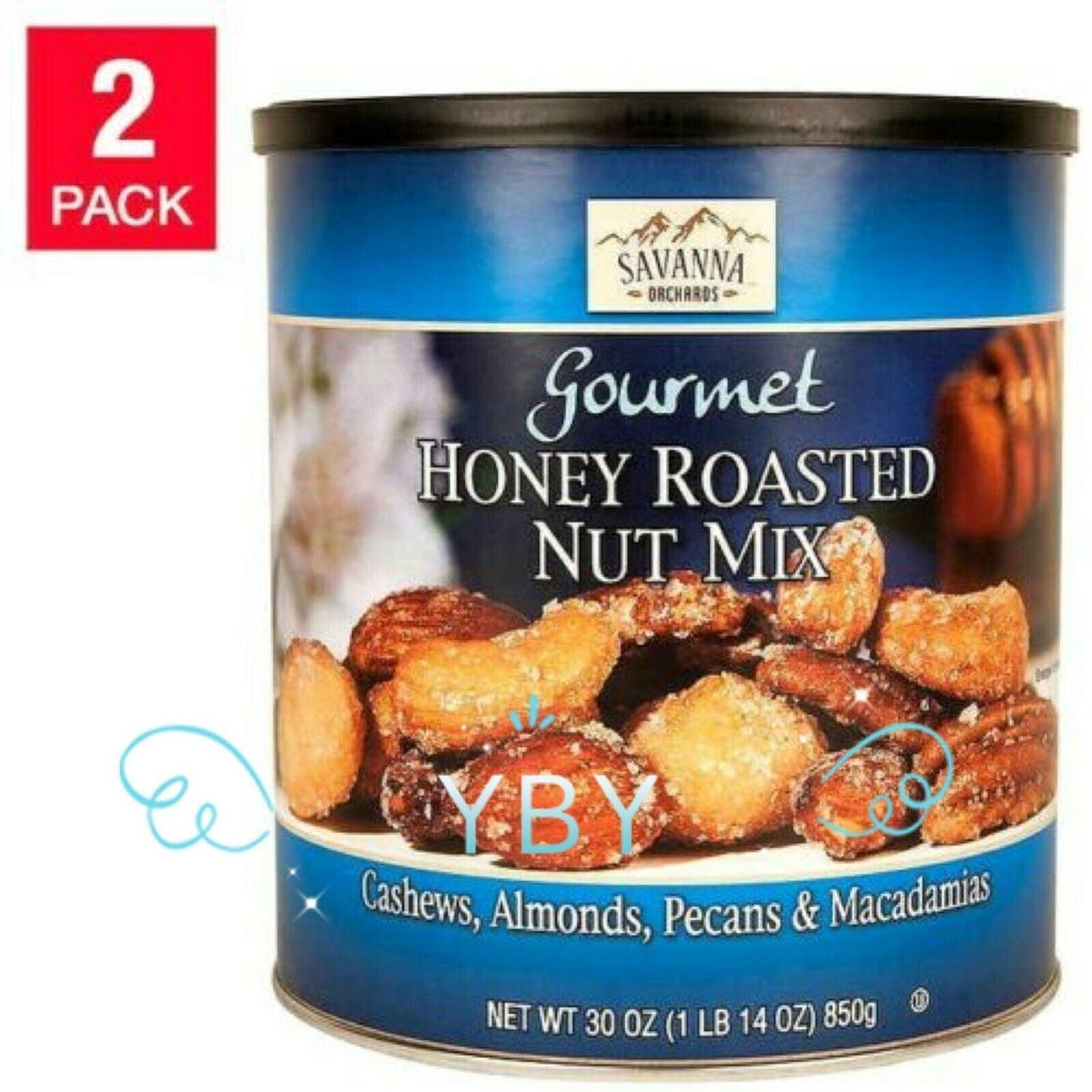 2 Packs Savanna Honey Roasted Mix Nuts 30 Oz Each Pack