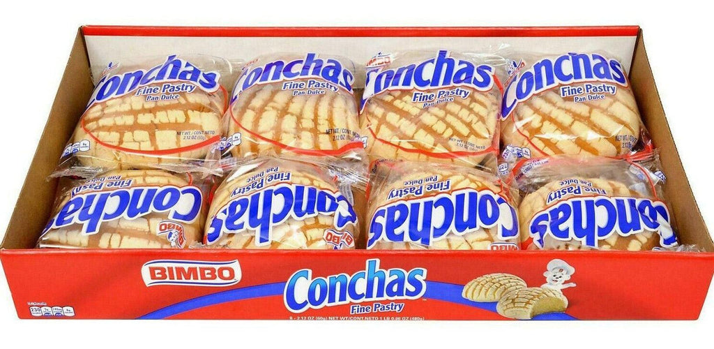 Bimbo Vanilla Conchas 8 Ct 16.96 Oz