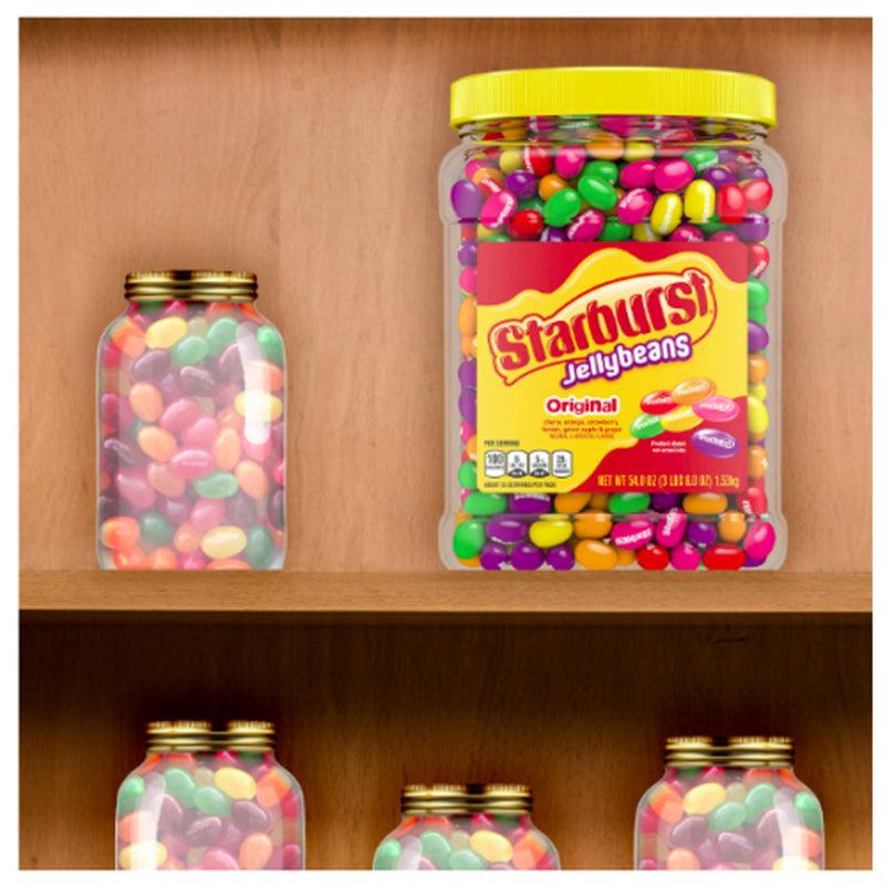 2 Packs Starburst Jelly Beans Original Chewy Candy Bulk Jar 54 Oz Each Pack