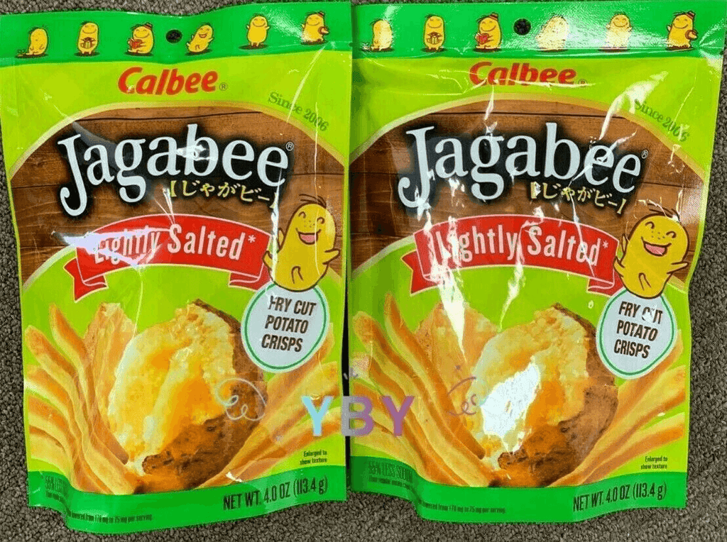 2 Packs Calbee Jagabee Lightly Salted Fry Cut Potato Crisps 4 Oz Each **NEW**