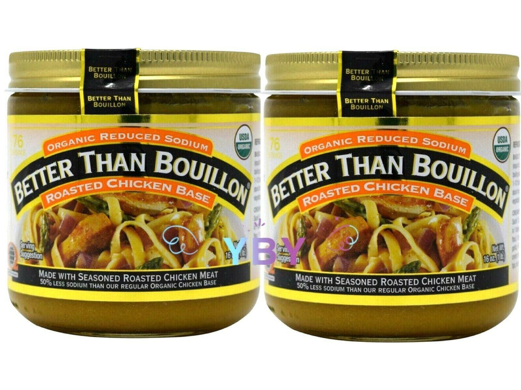 2 Packs Better than Bouillon Organic Roasted Chicken Base Bouillon 21 Oz Each