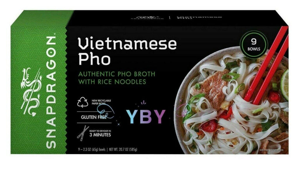 2 Packs Snapdragon Vietnamese Pho Bowls 9 Ct 2.3 Oz Each Pack, Total 18 Bowls