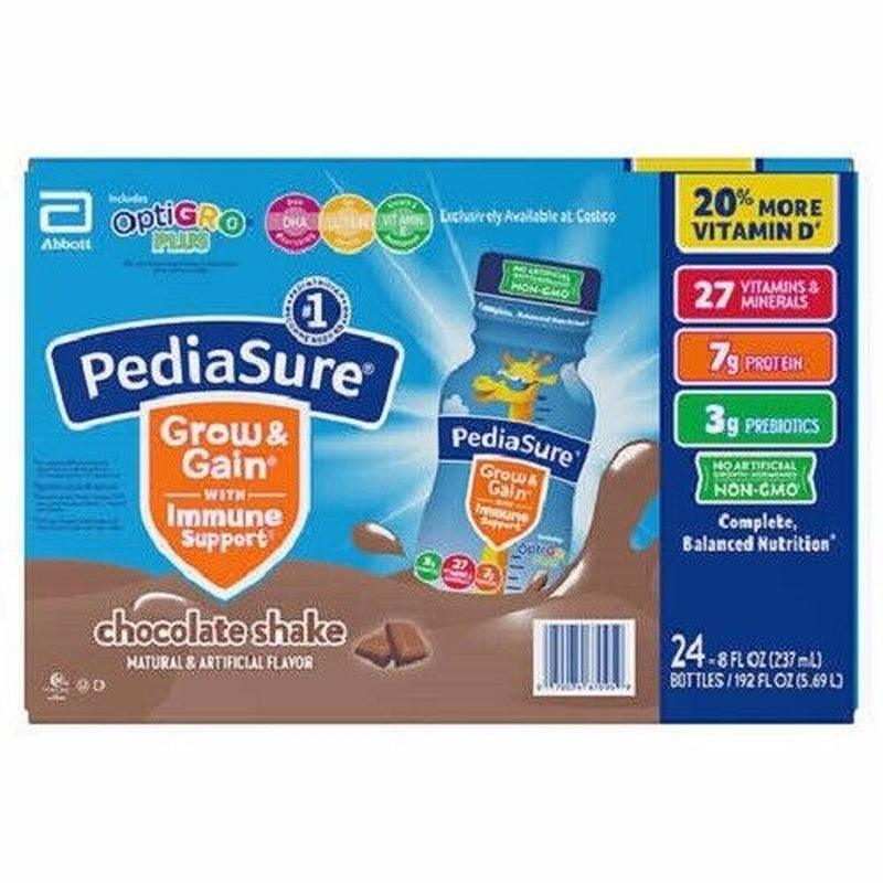 Chocolate Pediasure Optigro plus Kids Shake 8 Fl Oz 24-Count 27 Vitamins &amp; Min