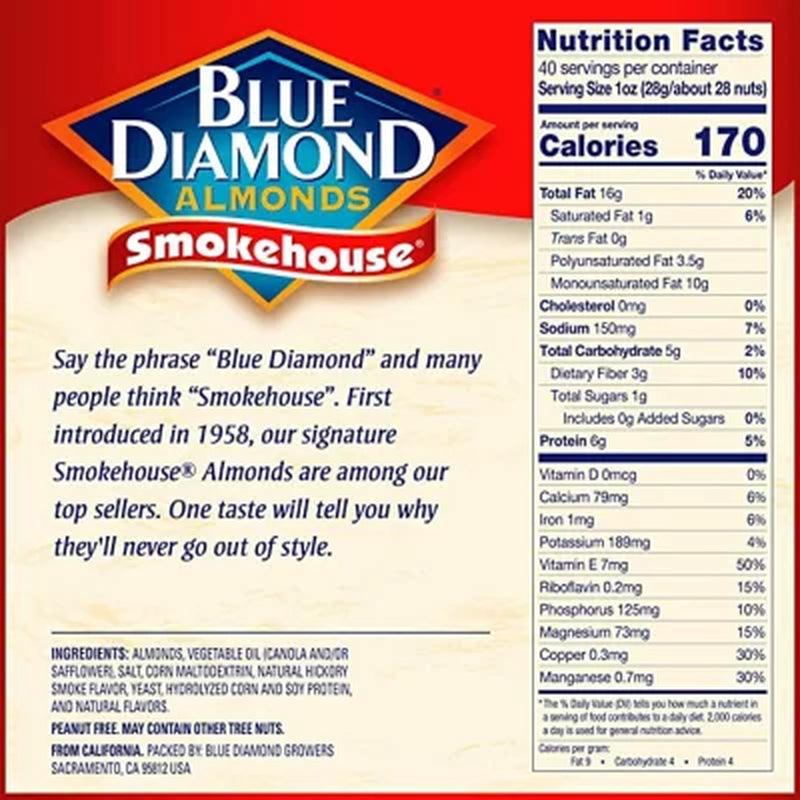 Blue Diamond Smokehouse Almonds (40 Oz.)