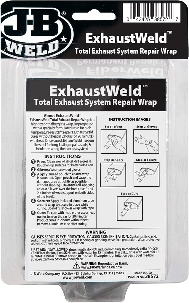 Exhaustweld 2&quot; X 72&quot; Repair Wrap, White