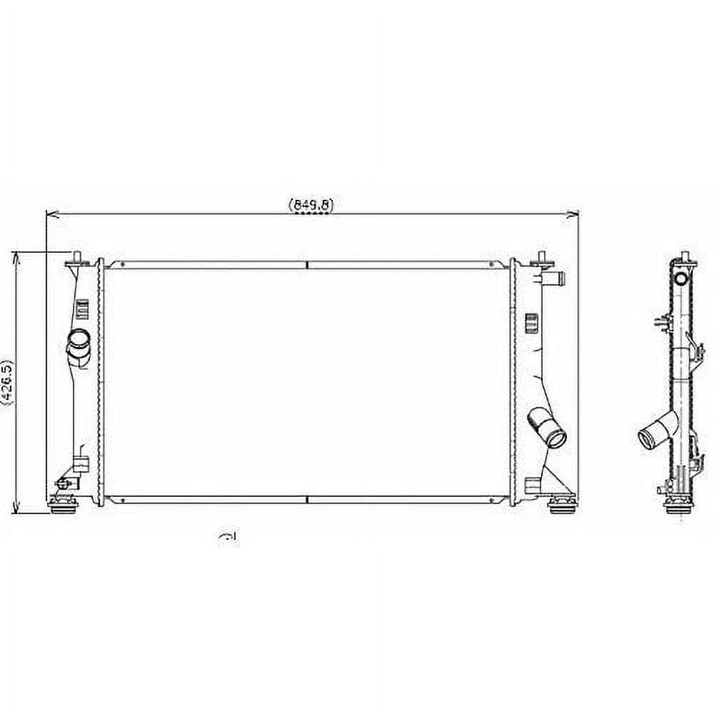 Denso 221-3509 Radiator