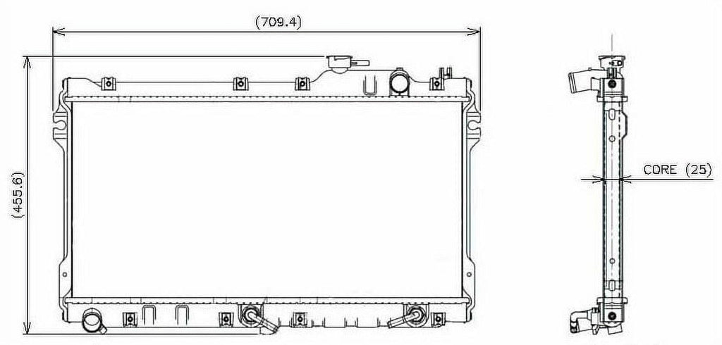 Denso 221-3502 Radiator