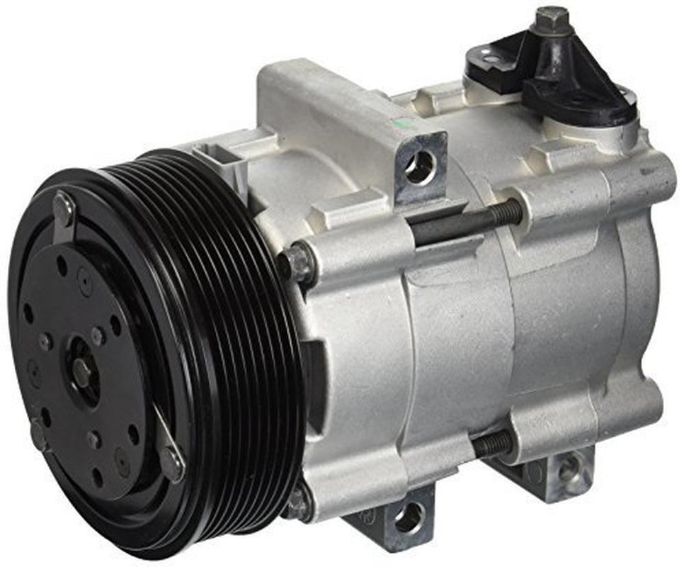 Denso 471-8121 New Compressor with Clutch Compatible with Select Ford Trucks