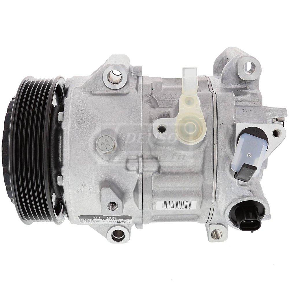 Denso 471-1038 New AC Compressor with Clutch, 1 Pack