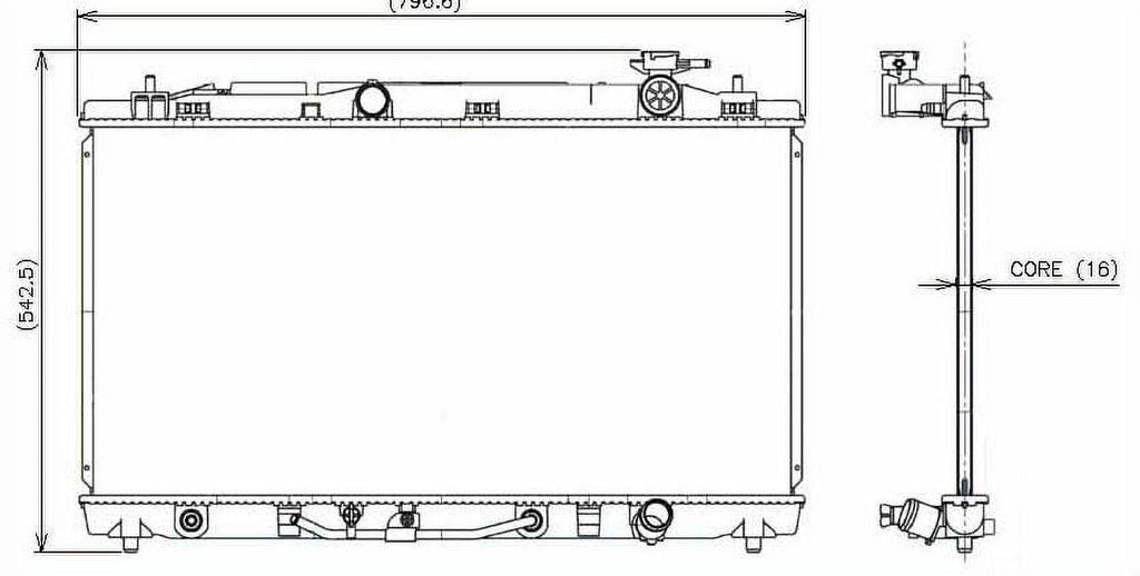 Denso 221-3156 Radiator