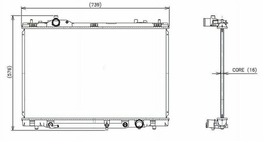 Denso 221-3174 Radiator