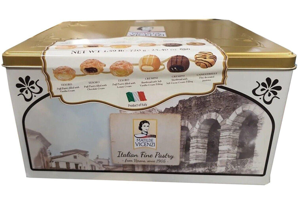 2 Packs Matilde Vicenzi VERONA ITALIAN PASTRY COOKIES Gift TIN 25.40 Oz/Each