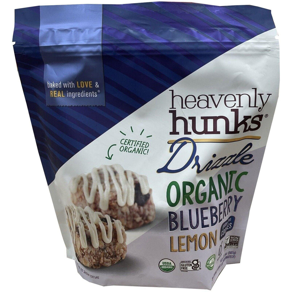 2 Packs E&amp;C&#039;S Heavenly Hunks Drizzle Organic Blueberry Lemon Gluten Free 20 Oz