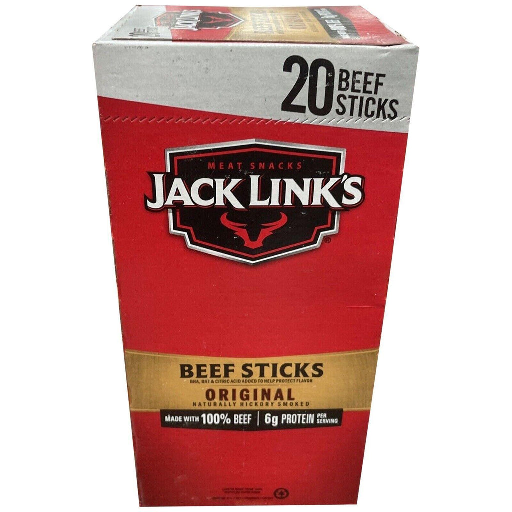 2 Packs Jack Link’S Original 0.92Oz 20-Piece Beef Sticks