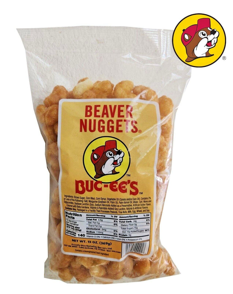 Buc-Ees Beaver Nuggets Snack Bag ~ 13Oz