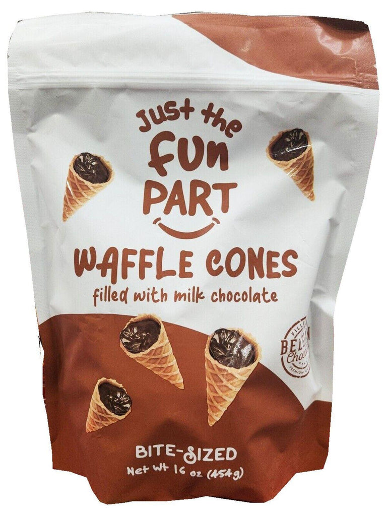 2 Packs Just the Fun Part Chocolate Filled Cones 16 OZ