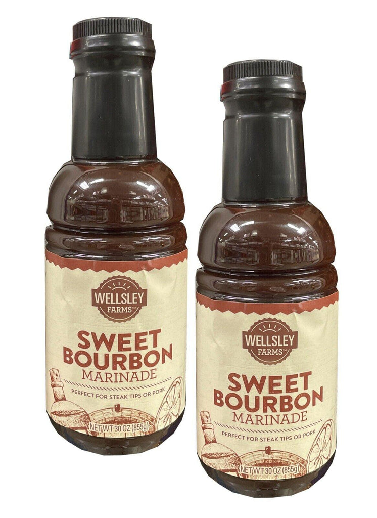 2 Packs Wellsley Farms Sweet Bourbon Marinade, 30 Oz. (855 G.)