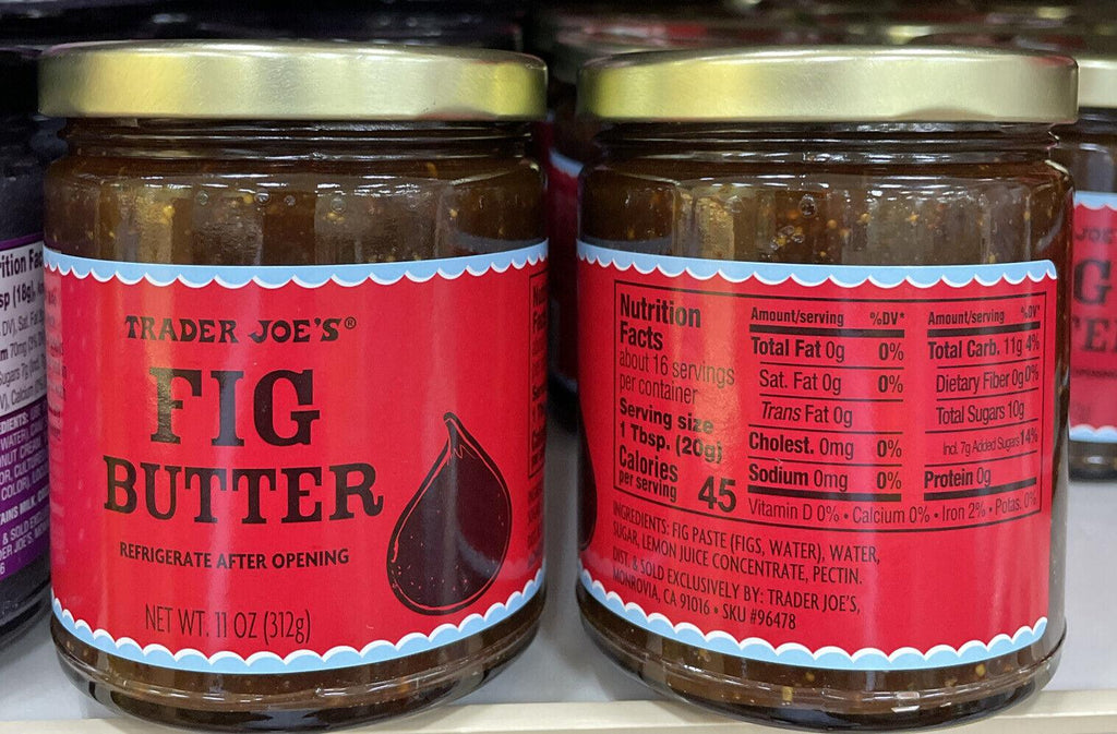 2 Packs Trader Joe&#039;S Fig Butter NET WT.11 Oz