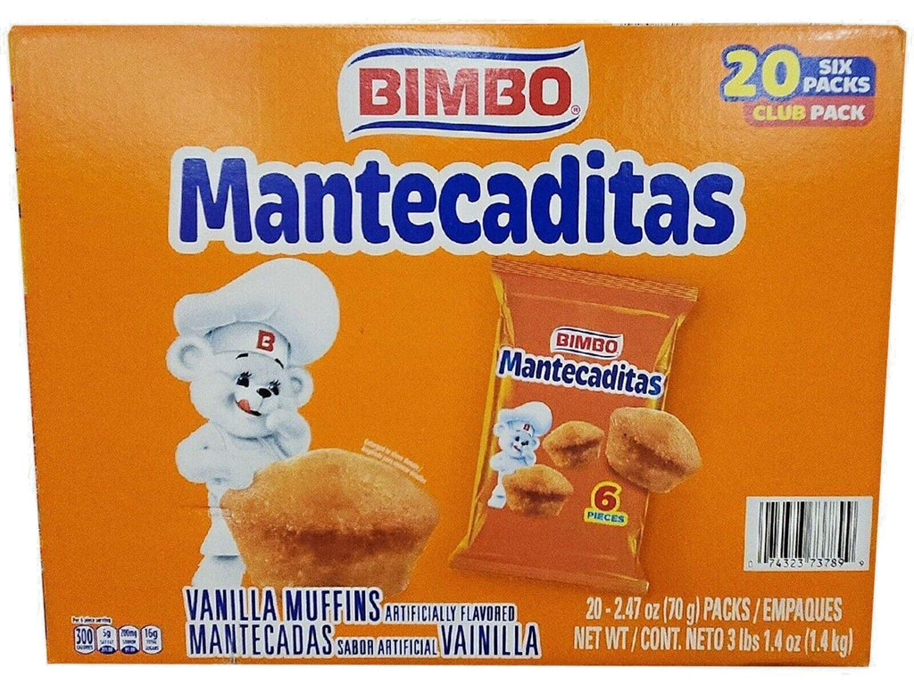 Bimbo Mantecaditas Bite Sized Vanilla Muffins, 2.47 Ounce (Pack of 20)